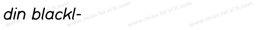 din blackl字体转换